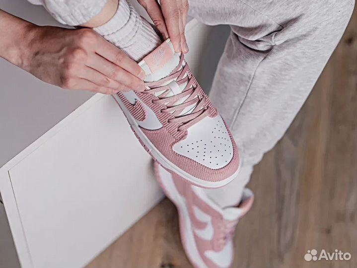 Nike Dunk Low Pink Corduroy