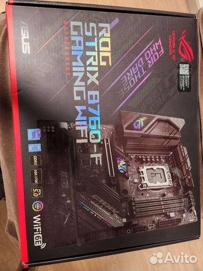 Материнская плата asus rog strix b760-f wifi