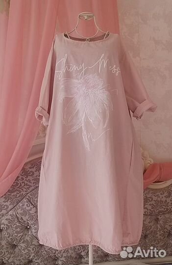 Италия.Платье бохо.Хлопок.46-50