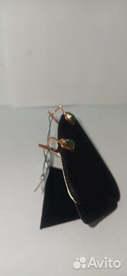 Серьги 585, вес 3,61гр, б/у(623)