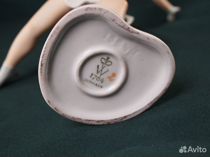 Фарфоровая статуэтка Фигуристка.Wallendorf