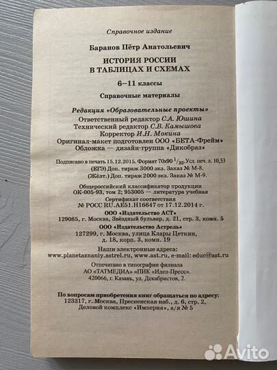 История Книги для подготовки к ЕГЭ