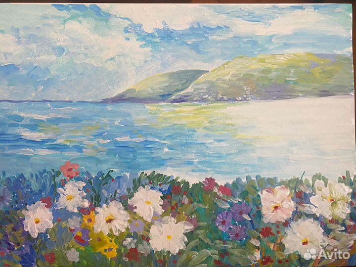 Картина гуашью