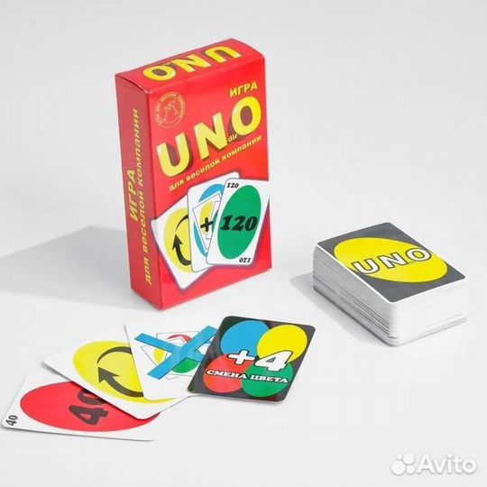 Карточная игра UNO Большие 108 карт