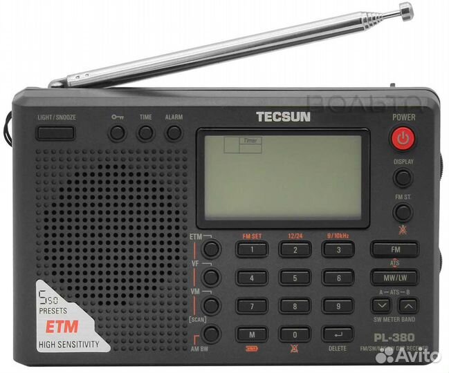 Цифровой радиоприемник Tecsun PL-380 black