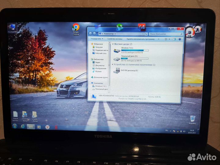 Ноутбук toshiba satellite L655