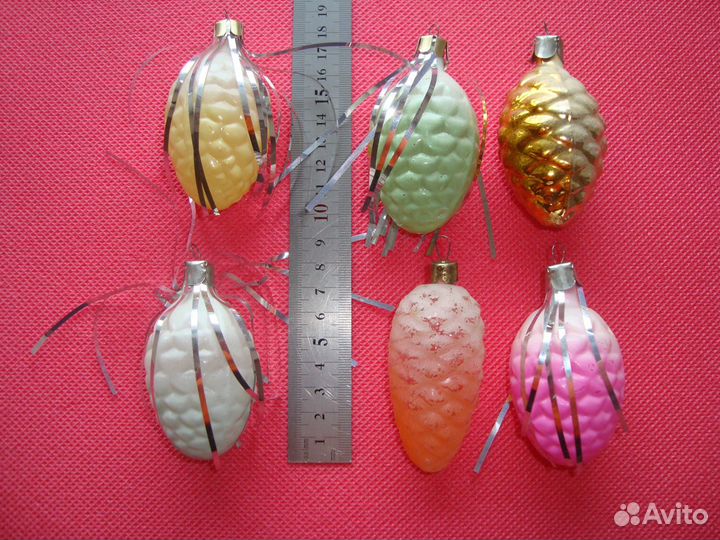 Ёлочные игрушки СССР шишки