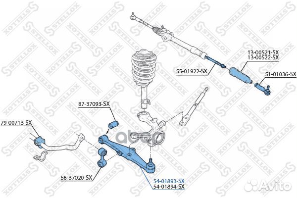 Рычаг нижний левый Rover 200/400 all 89 54018