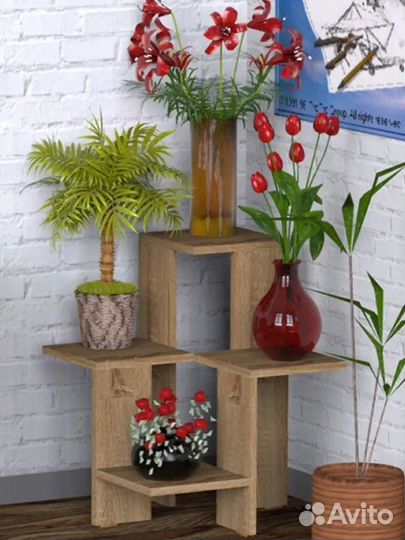 Полка для цветов напольная
