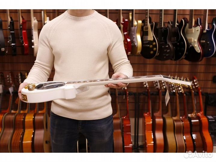 Pignose PGG-259 WH - мини-электрогитара со встроен