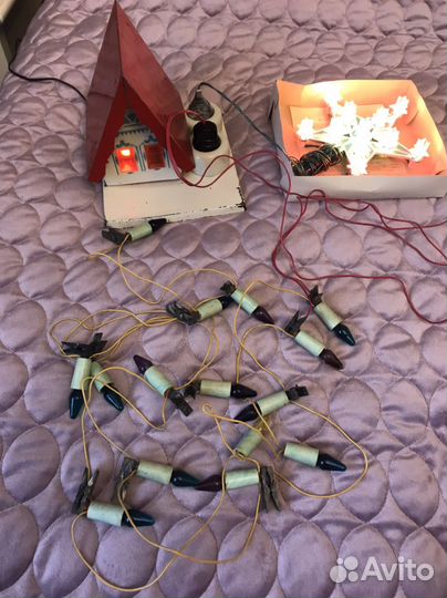 Гирлянда и переключатель гирлянды СССР