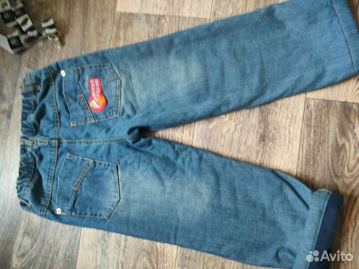 Джинсы утепленные для девочки 122