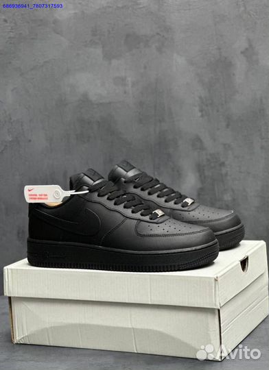 Кроссовки nike air force 1 black (Арт.73271)