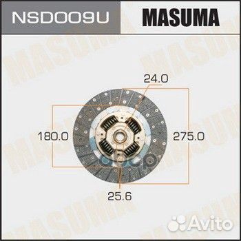 Диск сцепления Masuma nsd009u Masuma