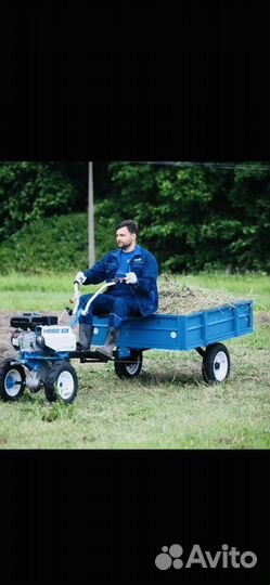 Прицеп к мотоблоку 500 кг. Кузов откидной самосвал