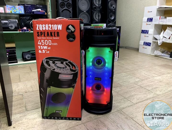 Портативная Колонка ZQS-6210 с Подарком v.3