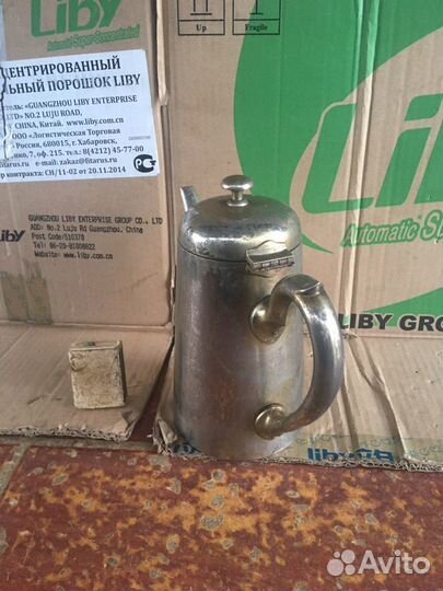 Заварочный чайник мельхиор Германия с клеймом