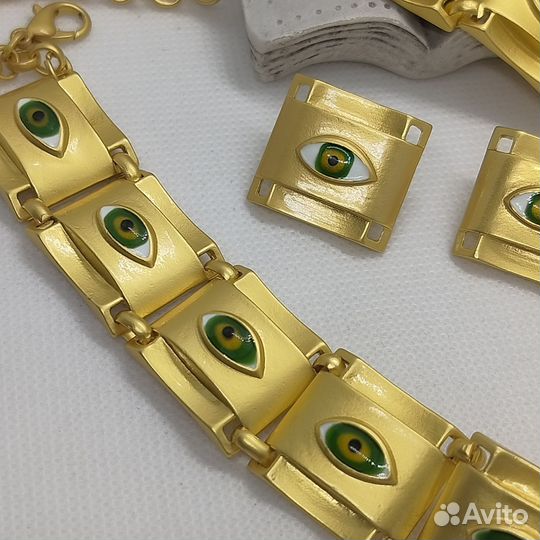 Комплект серьги, чокер Schiaparelli