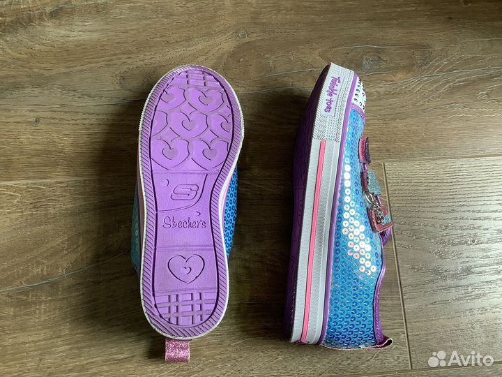 Кроссовки Skechers мерцающие 35 р