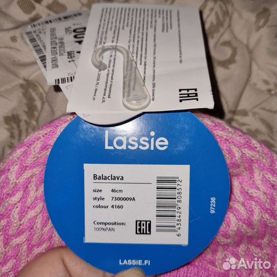 Зимняя шапка шлем lassie 46,48