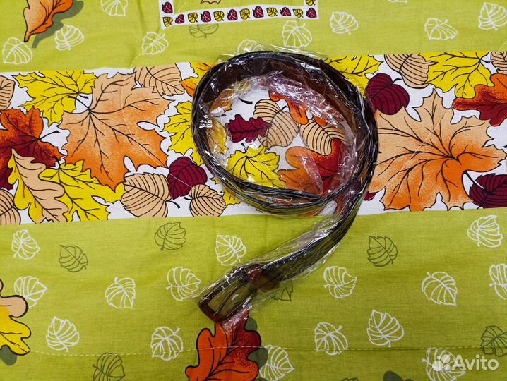 Мужск.кожан. ремень - комбинированный, кор. цвета