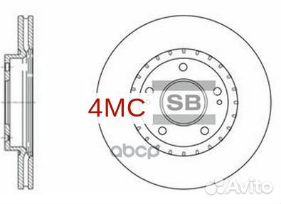 Диск тормозной SD1071 (51712-3X000) SD1071 Sang