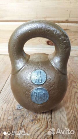 Гиря старинная весовая 20 фунтов