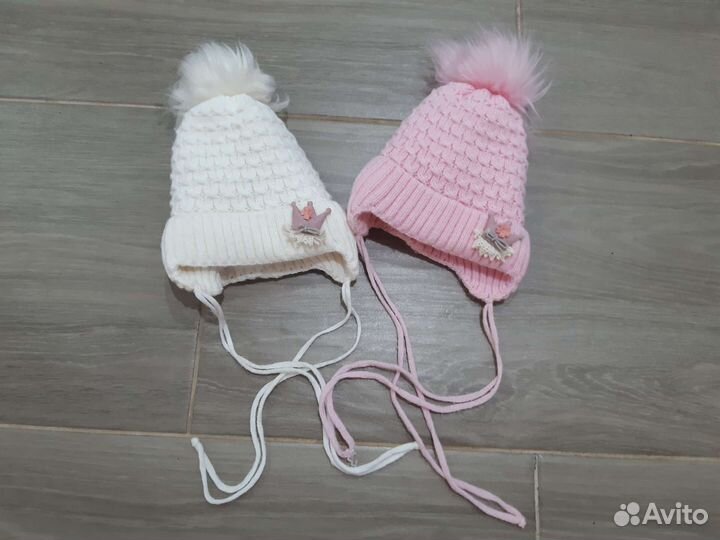 Шапка зимняя для девочки 52 54