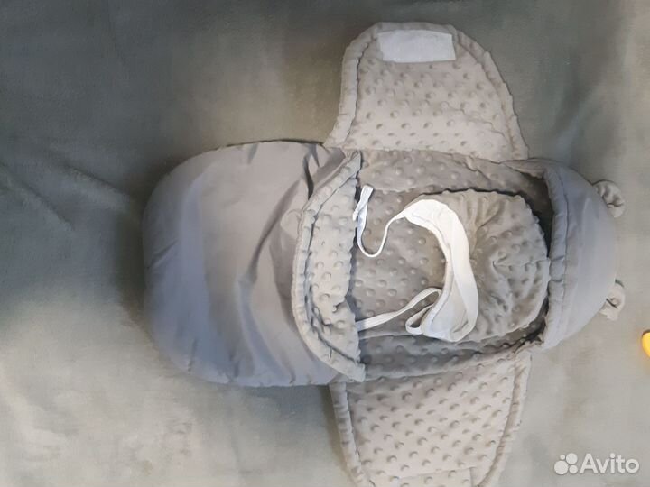 Зимний конверт в коляску на овчине
