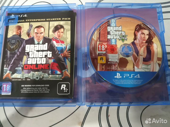 Диски на ps4 GTA 5