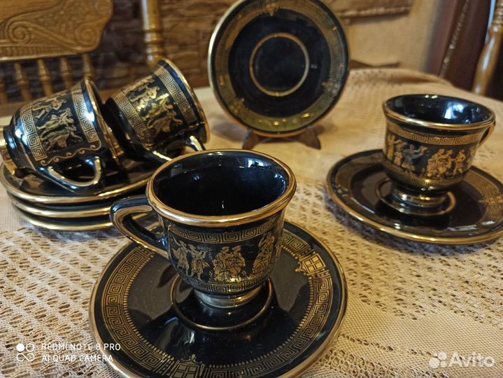 Сервиз кофейный кобальт Греция