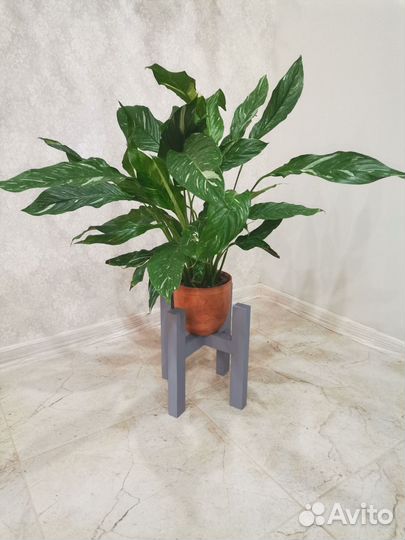 Подставка для цветов напольная деревянная