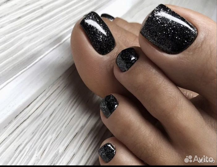 Полный педикюр с покрытием