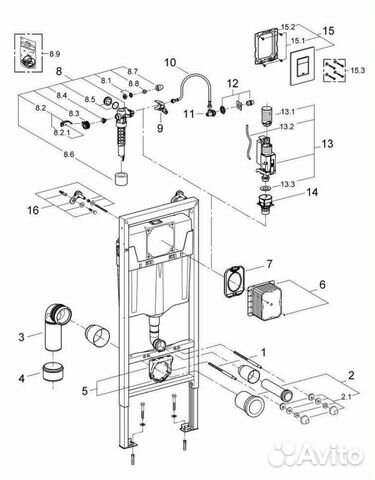 Инсталляция для унитаза Grohe 38772001