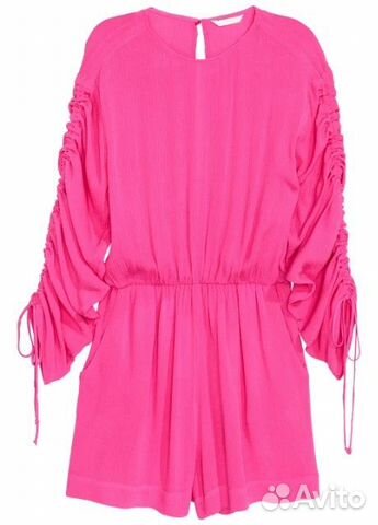 H&M Комбинезон-шорты на завязках фуксия EUR 38 S/M