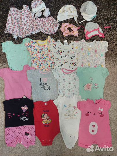 Боди без рукавов 68-74р