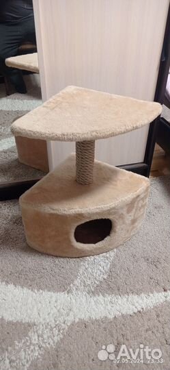 Домик для кошки с когтеточкой
