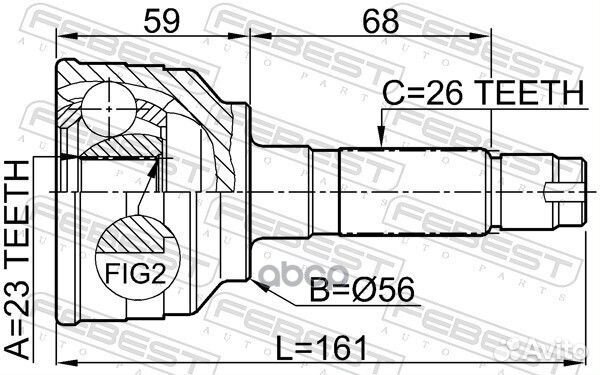 ШРУС 0510-MPV 0510-MPV Febest