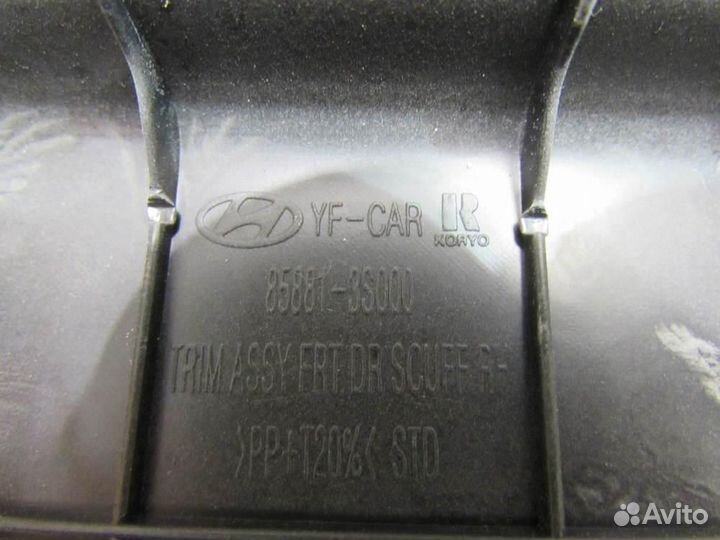 Накладка порога для Hyundai Sonata 6 2010-2014г