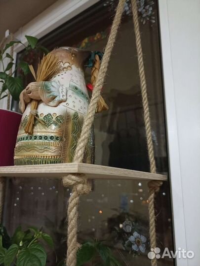 Полка подвесная на окно и стену для цветов