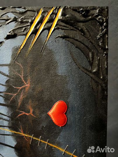 Картина,чернильное сердце