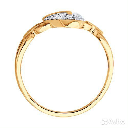 Кольцо sokolov из золота, 1012824, р.17,5