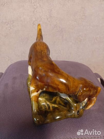 Статуэтка собака с дичью СССР