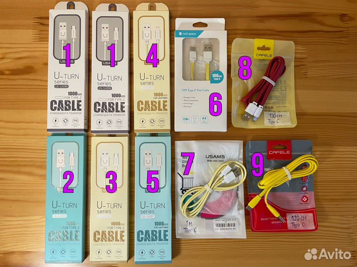 Зарядное устройство/Lightning/Type-C/Micro USB/OTG