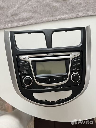 Штатная магнитола на hyundai solaris
