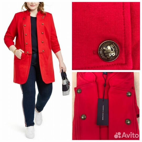 Tommy Hilfiger пальто тренч плащ 50-52 милитари