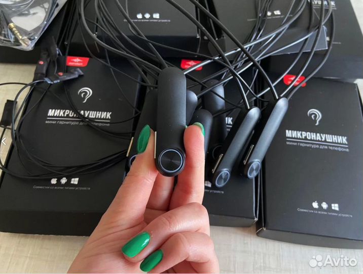 Микронаушники капсульные и магнитные