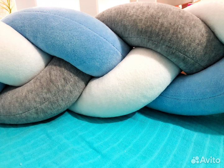 Бортик в кроватку коса