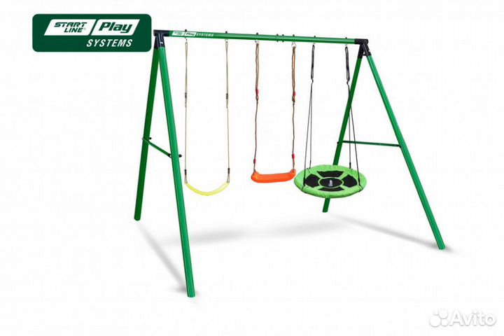 Качели SLP systems 3 секции + лодочка красное + Ка