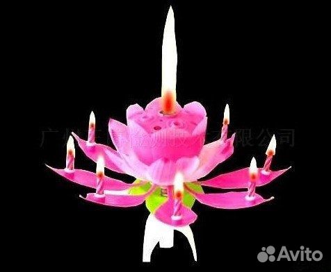 Свечи разные и раскрывающиеся музыкальные